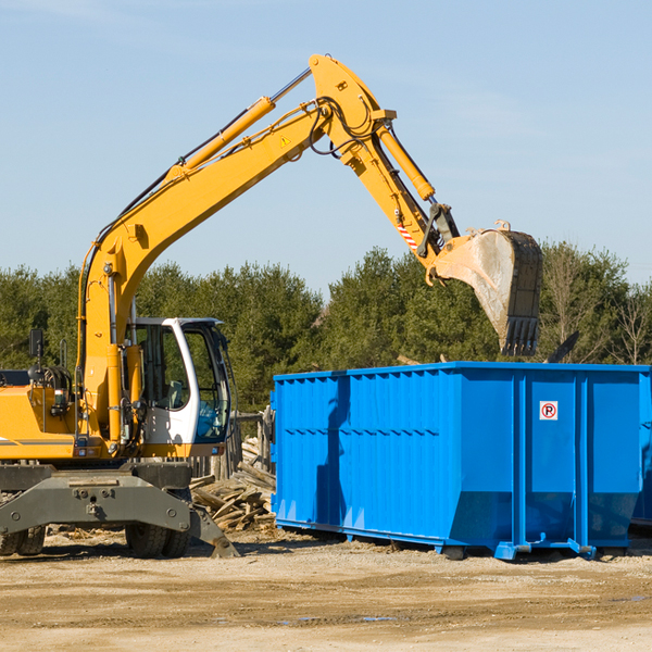 are there any restrictions on where a residential dumpster can be placed in Eva AL